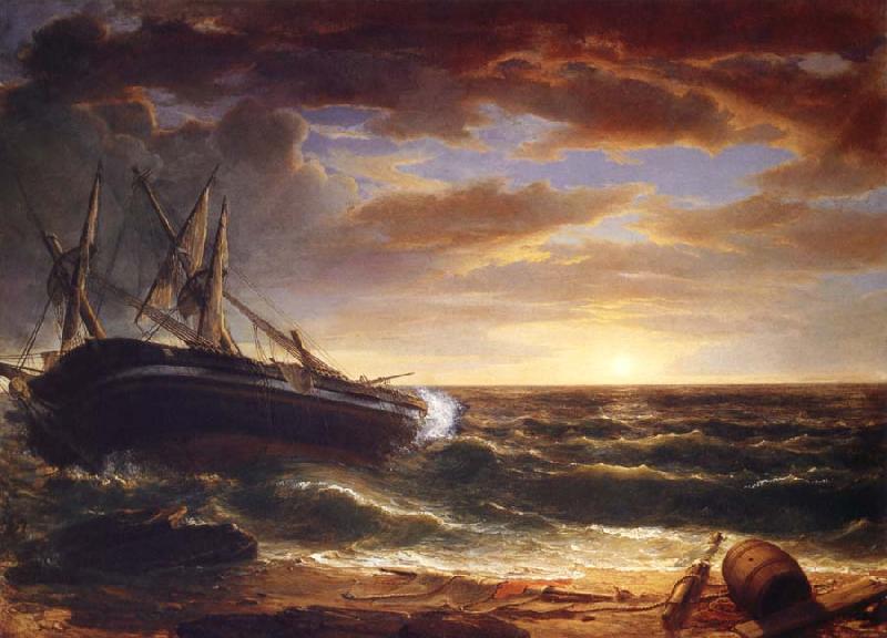 Asher Brown Durand The Stranded Ship Sweden oil painting art